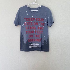 Peek Boys Gray Tee with Red Quote Print